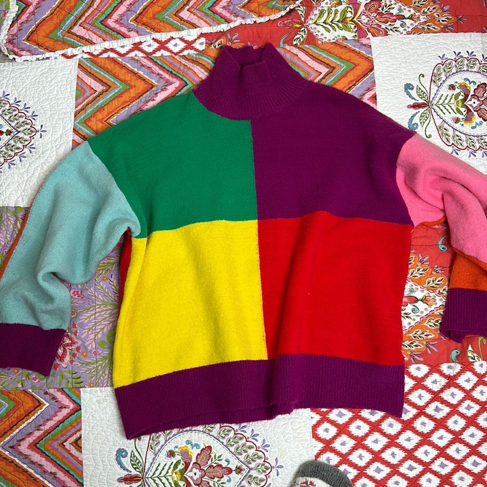 Fashion, nova multicolor, sweater, size medium